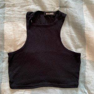MISSguided Black Stretch top size 8